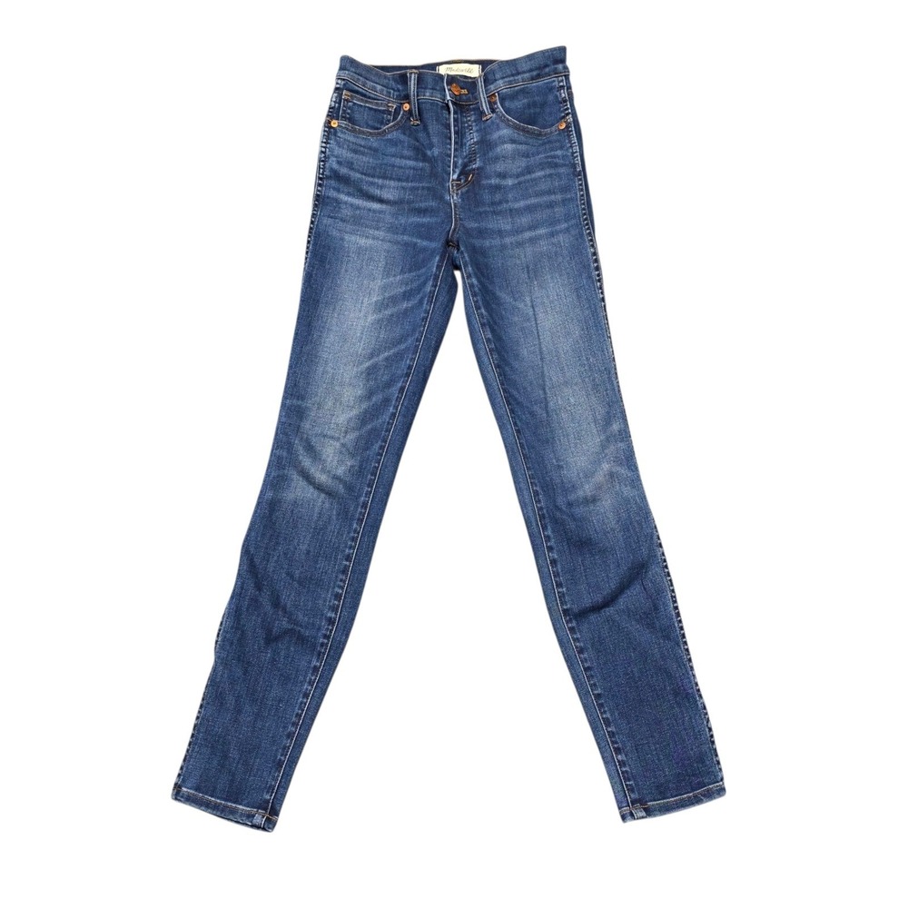 Madewell 10" High-Rise Skinny Jeans Women 25 Blue Denim‎ Tencel Stretch